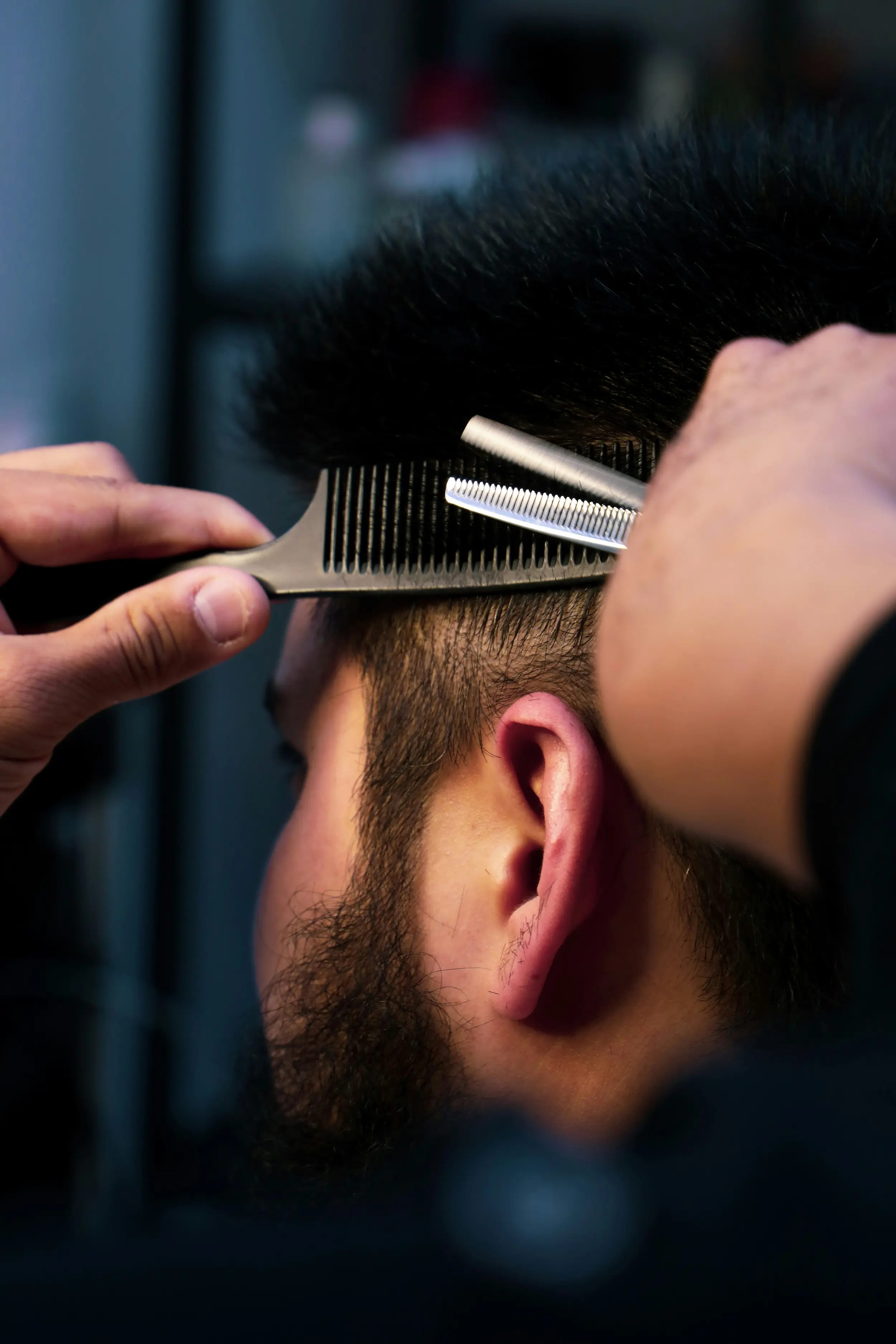 Beard trim and lineup at Clipper Craft Barbershop